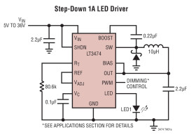 Step-Down 1A LED Driver