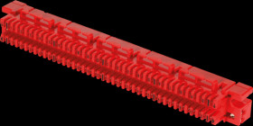 46002.1V2 LSA earth wire strip, 84-pole