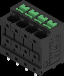 2913730000 Signal terminal, SNAP IN with control button, 4-pin, 180°