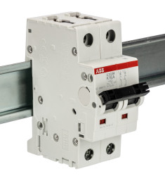 Wyłącznik nadprądowy MCB, Typ K, 2-biegunowy, 16A, na szynę DIN, ABB S202M-K16, S200M