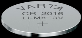 6016101401 Varta button cell battery, 3 V, 90 mAh, 20x1.6 mm