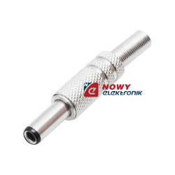 Wtyk DC 2,5/5,5/14 metal