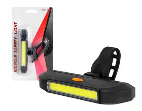 Lampka rowerowa COB biała i czerwona 2w1