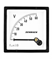 Woltomierz 72x72mm, 60V DC