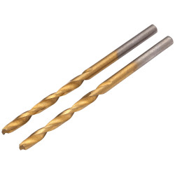 Draper 08864 HSS Titanium Nitride Coated Drill Bit, 3.5mm x 70mm (Pack of 2)