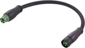 Connection cable, 1 m, plug, 6 pole straight to open end, 1.5 mm², 21342829641010