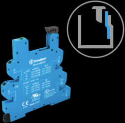 Relay socket, with push-in terminals for electromechanical relays - EMR, 93.60.8.230