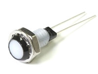 Lampka kontrolna do montażu panelowego 8 → 48V, zielona 5.9 x 4.8mm LED Czarny Styk ołowiowy Marl