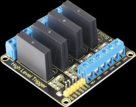 SBC-SSR01 Developer boards - 4-way solid state relay, 5V, 240V/2A