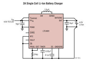 2A Synchronous Buck Li-Ion Charger