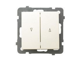 AS Wyłącznik żaluzjowy z blokadą mechaniczną ecru ŁP-7GB/m/27 OSPEL