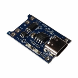 Moduł ładowarki i zasilacza buforowego Li-ion ze złączem USB-C - TP4056