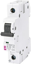 Wyłącznik nadprądowy DC ETIMAT 10-DC 1p B40 6kA 002127720