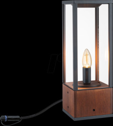 94673 Outdoor Plug &amp; Shine light object Venea, 2 W, 1900 K, wood