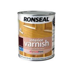 Ronseal 36828 Interior Varnish Quick Dry Satin Deep Mahogany 250ml