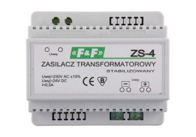 Zasilacz stabilizowany 230VAC/24VDC 12W 0,5A ZS-4