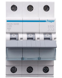 Wyłącznik nadprądowy 3P C 20A 6kA AC MCN320E