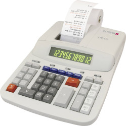 Olympia CPD 512 ER Kalkulator stacjonarny drukujący beżowy Wyświetlacz: 12 z sieci elektrycznej (S x W x G) 210 x 67 x 2