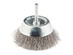 Szczotka druciana doczołowa z trzpieniem 75 mm INOX 57H600 TOPEX