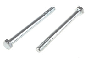 Śruba z łbem sześciokątnym gwint M16 180mm skok 2.0mm Stalowe Sześciokątny Powlekane jasnym cynkiem RS PRO