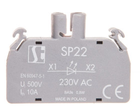 Oprawka lampki LED BA9s 230V AC bez lampki SP22-1435-R05
