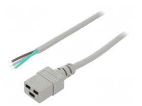 SN26-3/15/1.5GY Kabel: 3x1,5mm2, IEC C19 żeński, Dł: 1,5m, 16A