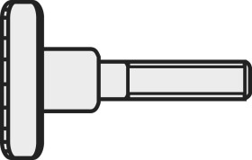 Śruba radełkowana Toolcraft 192173, M4x8 mm, DIN 464, 10 szt.