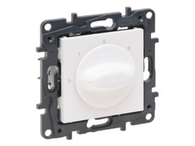 NILOE STEP Wyłącznik sterowania wentylacją 4-pozycyjny biały 863145 LEGRAND