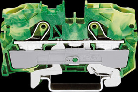 2010-1207 2-conductor feed-through terminal, 57A 10.0mm² yellow/grey
