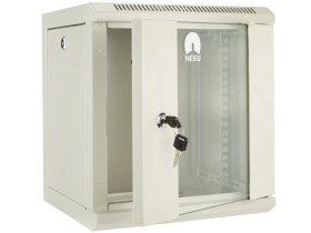 Szafa wisząca RACK 10 cali 6U 300mm szara NEKU TS
