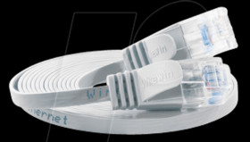 PKW-SLIM-KAT6 0.15 WS Cat.6 SLIM patch cable, U/UTP, 0,15 m, white