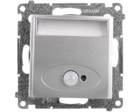 Simon 54 Oprawa oświetleniowa LED 14V z czujnikiem ruchu (0,42W) srebrny mat DOSC14.01/43