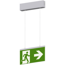 Beltrona M19002 LED Escape Route Lighting Ceiling Surface-Mount Aluminium