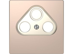 MERTEN D-LIFE Płytka czołowa gniazda RTV 3 otwory szampan metalik MTN4123-6051 SCHNEIDER ELECTRIC