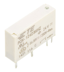 Przekaźnik mocy 24V dc SPST TE Connectivity, montaż PCB 4800Ω Otwór przezierny