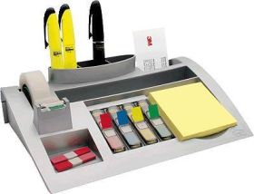 Post-it Desk Organizer C50 7000062207 Ogranizer biurkowy srebrny (metaliczny) Ilość przegródek: 7