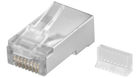 Wtyk Rj45 Cat 5E Stp Ekranowany - Wersja Kolorystyczna Przezroczysty