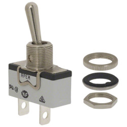 Przełącznik Wł.-wył. średnica wycięcia 12.2mm SPDT APEM Montaż panelowy długość przełącznika 17.5mm