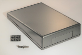 Obudowa ukośna, 220 x 140 x 41mm, ABS, kolor: Czarny, Hammond