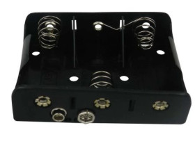 Uchwyt do baterii, x 3, montaż zatrzaskowy