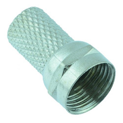 F Male Twist On Connector RG6/U