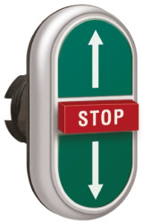 Przycisk, IP66, IP67, IP69K, kolor: Zielony, czerwony, Lovato, Platinum