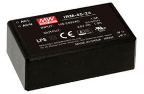 Zasilacz impulsowy nap. wyjściowe: 24V dc 45.6W 1.9A 1 wyjście nap. wejściowe: 85 → 264V ac Do montażu na płytce