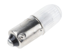 Lampka kontrolna Zielony 100/120V BA9s długość 28mm