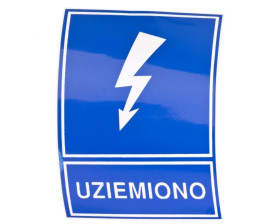 Tabliczka /znak informacyjny/ TZI 74x105S /UZIEMIONO/ E04TZ-01041120300 /10szt./