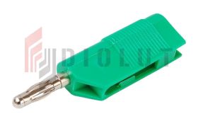 Wtyk banan 4mm do poł. wież. WW403-GN 50V=/30V~ 24A