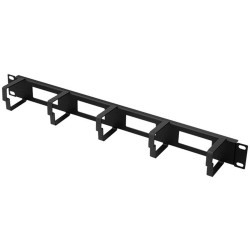 Organizer kabli 19" 1U, typ B, czarny