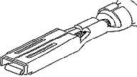 Receptacle, 0.35-0.5 mm², AWG 22-20, crimp connection, tin-plated, 282403-1