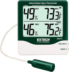 Extech moisture and temperature meter, 445713