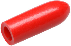 Snap-on lever cap, cylindrical, Ø 3.5 mm, (H) 11 mm, red, for toggle switch, U276